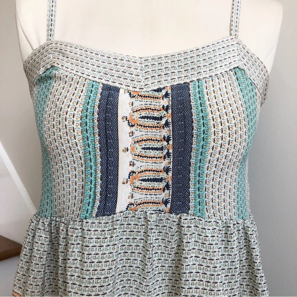 Vanessa Virginia Anthropologie Montara 100% Silk Peplum Blouse sz 0 - Picture 3 of 12